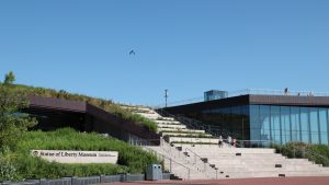 Statue of Liberty Museum entrance during the day