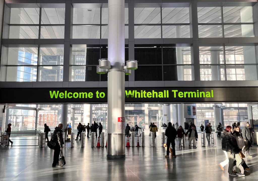 Inside Whitehall Terminal in New York