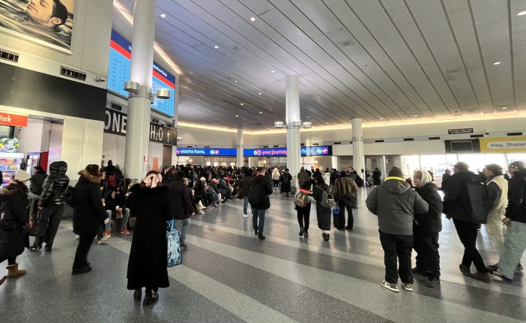 Waiting area at Whiehall Terminal